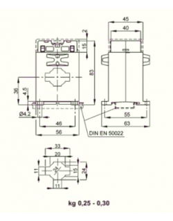Przekładnik prądowy 150/5A 2,5VA TAC032 kl.0,5
